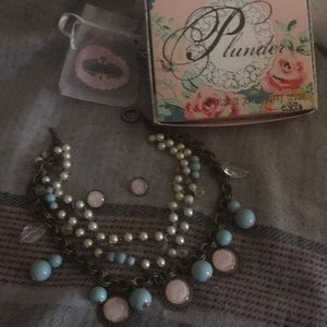 Plunder necklace and earrings